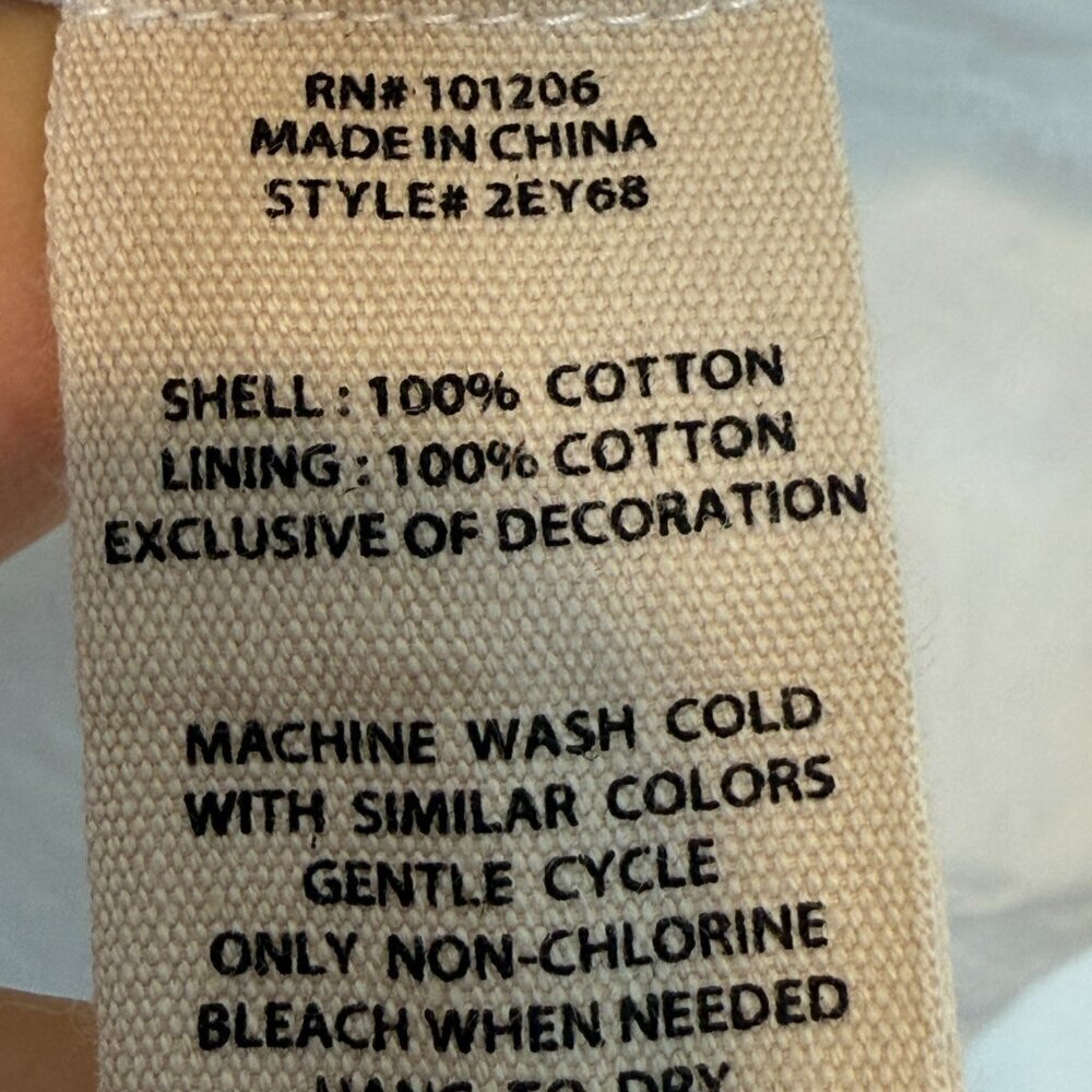 Soft Surroundings White Midi Dress Eyelet City of Gardens Cotton Summer Large - Picture 8 of 9